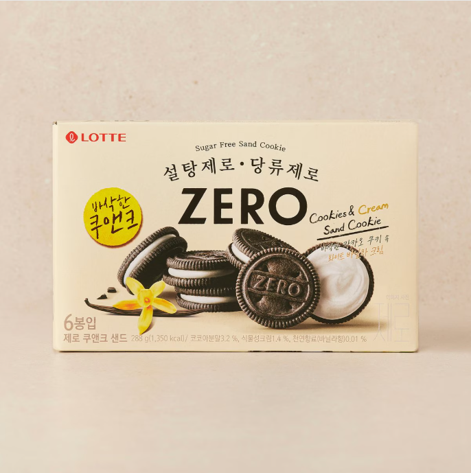 [Lotte] Zero Cookies & Chocolate Series  롯데 제로 쿠키 & 초콜릿 (3종)