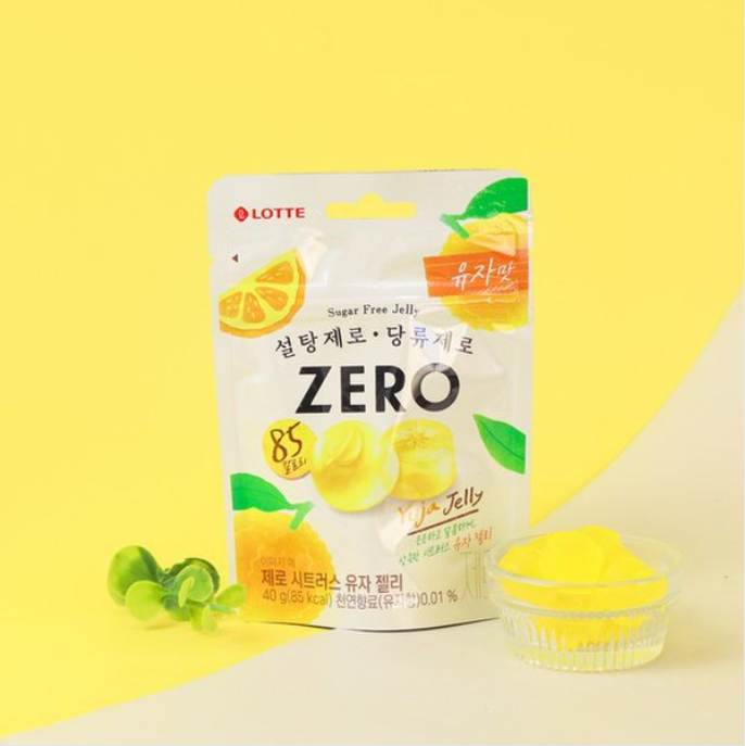 [Lotte] Zero Candy & Citrus Yuja Jelly 롯데 제로 캔디 & 시트러스 유자 젤리 (4종)
