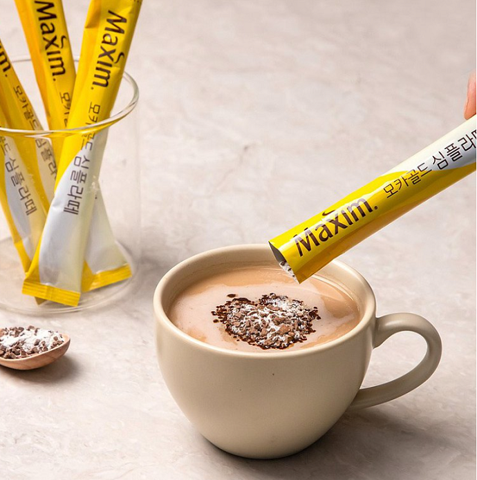 [Maxim] Mocha Gold Simple Latte Instant Coffee Mix 11.8g x100T 맥심 심플라떼