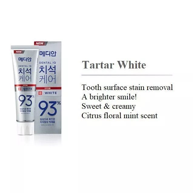 [Median] Dental IQ Toothpaste 93% 120gx3  [메디안] 덴탈 IQ 치약 93% 120g x 3