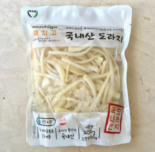 [Muchigo] Seasoned Bellflower Root (Doraji) 400g 무치고 국내산 도라지