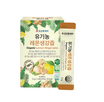 [Naturel] 100% Organic Lemon Juice Sticks  유기농 레몬즙 레몬 생강즙