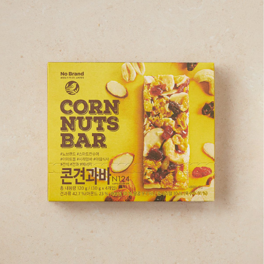 [No Brand] Corn Nuts Bar (30g x 4 packs) [노브랜드] 콘견과바 4입&nbsp;