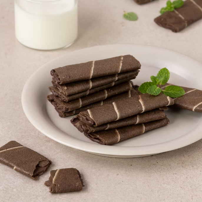 [No Brand] Crispy Crepe Snacks 180g (Choco Banan/ Green Tea/ Choco Peanut) 노브랜드 크레페 3종