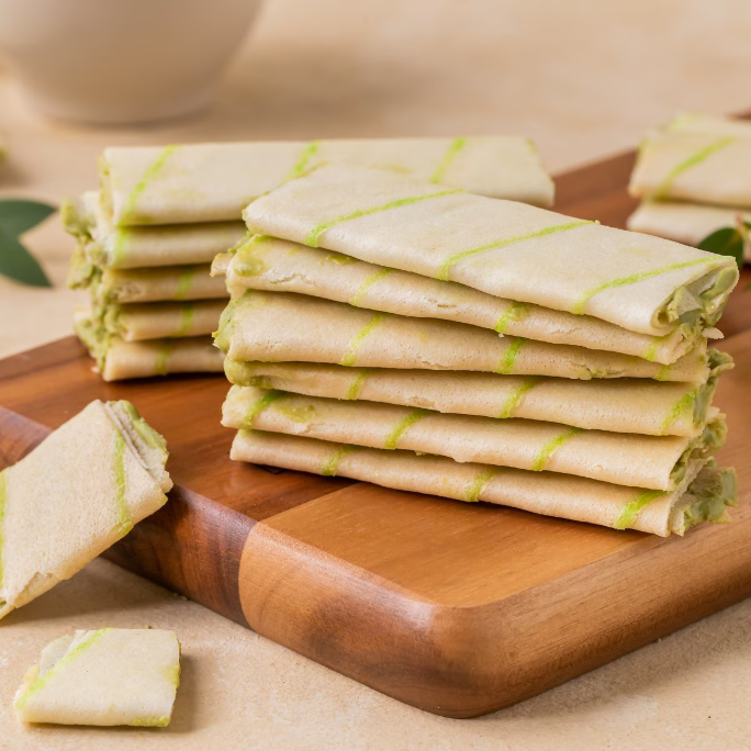 [No Brand] Crispy Crepe Snacks 180g (Choco Banan/ Green Tea/ Choco Peanut) 노브랜드 크레페 3종