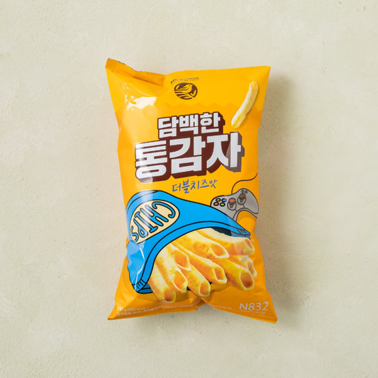 [No Brand] Savory Potato Straws Chips – Double Cheese Flavor 132g 노브랜드 담백한 통감자 (더블치즈맛)