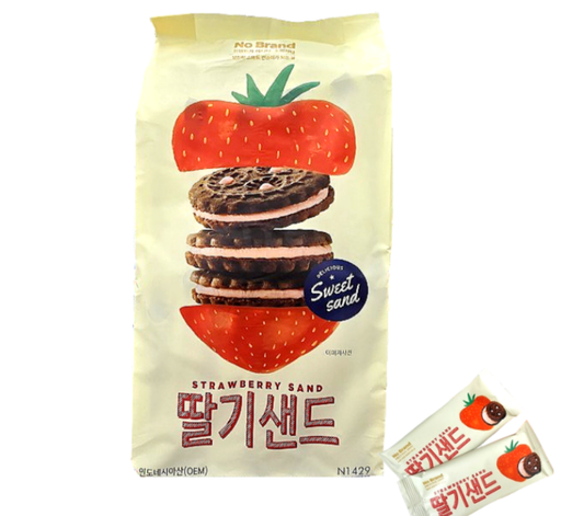 [No Brand] Strawberry Sand 400g 노브랜드 딸기샌드