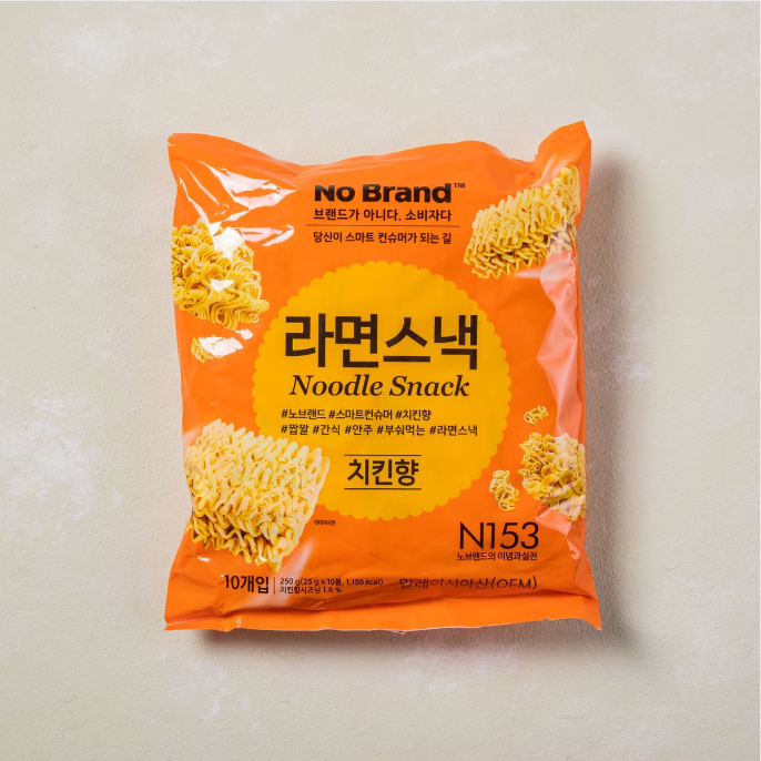 [No Brand] Ramen Snack 250g  노브랜드 라면스낵