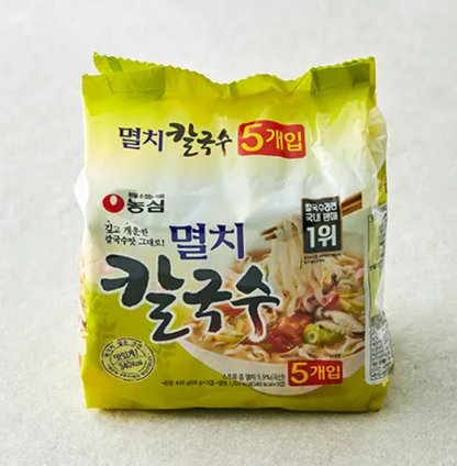 [Nongshim] Anchovy Kal Guk Soo 98g x 5P  농심 멸치 칼국수