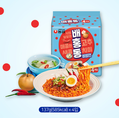 [Nongshim] Baehongdong Bibimmyeon 137g x 4P 농심 배홍동비빔면 멀티팩
