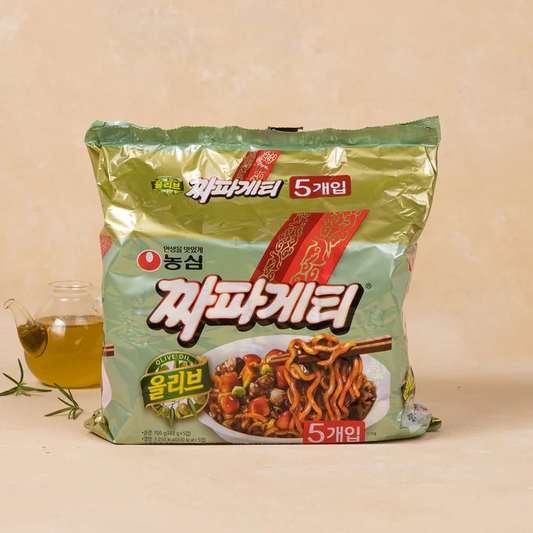 [Nongshim] Olive Chapagetti 140g x 5p  농심 올리브 짜파게티 멀티팩