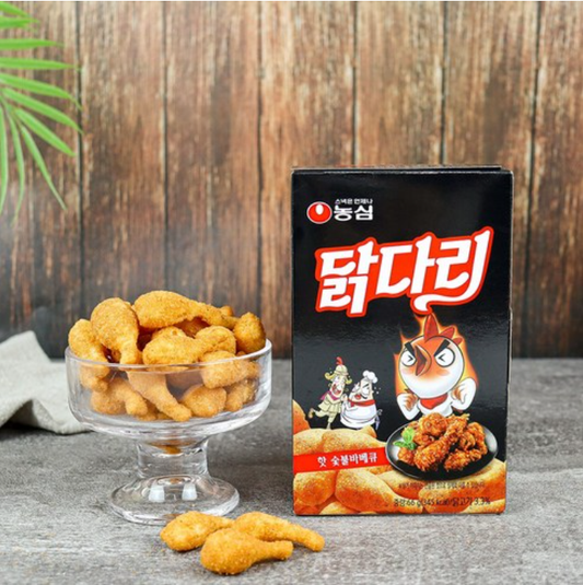 [Nongshim] Drumstix Spicy & Smoky BBQ Snack 66g 농심 닭다리 핫숯불바베큐