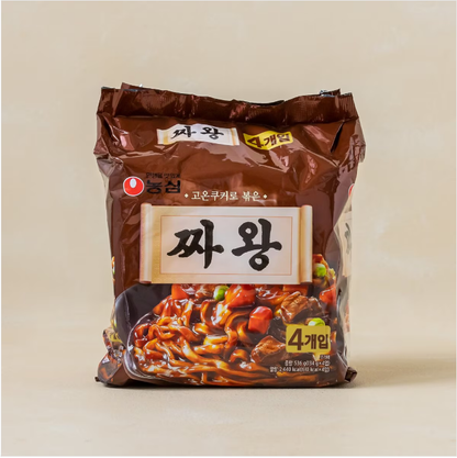 [Nongshim] Jjawang Premium Jjajang Ramen 134g x 4p 농심 짜왕