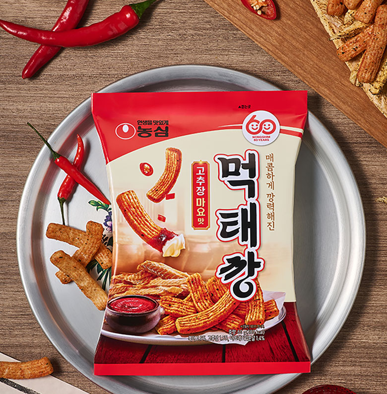 [Nongshim] Meoktaekang – Gochujang Mayo Flavor 80g 농심 먹태깡 고추장 마요맛
