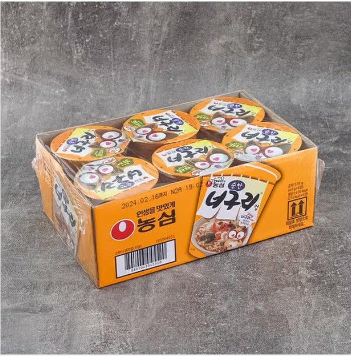 [Nongshim] Neoguri Mild cup Ramen 62g 농심 순한너구리컵