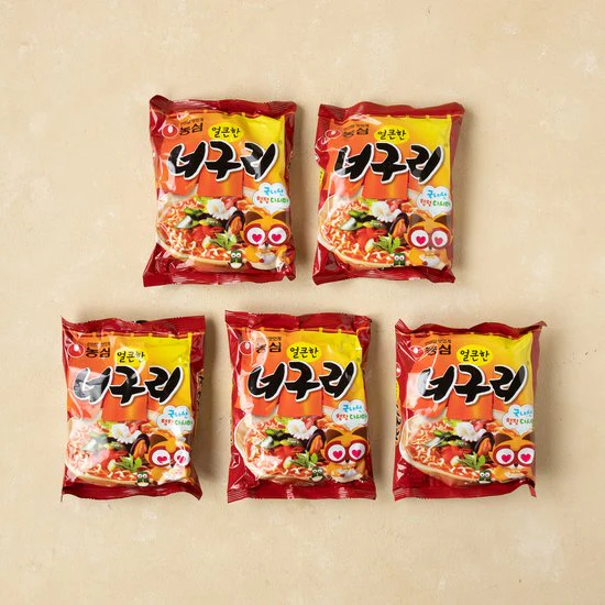 [Nongshim] Spicy Neoguri Ramen 120g x 5p 농심 농심 앵그리 너구리