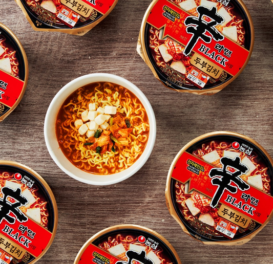 [Nongshim] Shin Ramen with Tofu & Kimchi Cup 94g 농심 신라면블랙사발 두부김치