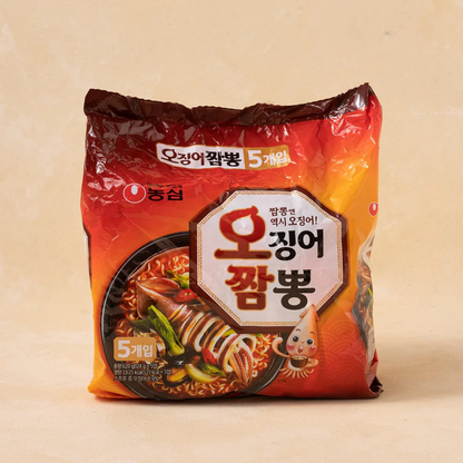 [Nongshim] Squid Jjambbong Ramen 124g x 5p 농심 오징어 짬뽕 멀티팩
