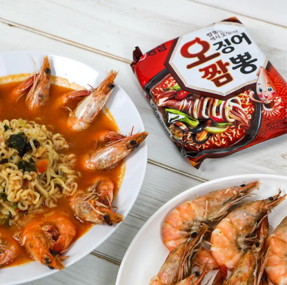 [Nongshim] Squid Jjambbong Ramen 124g x 5p 농심 오징어 짬뽕 멀티팩