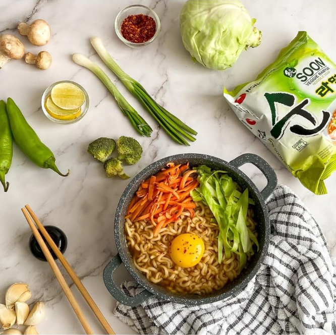 [Nongshim] Vegan Soon Veggie Noodle Soup 112g x 5p | 농심 순라면 멀티팩