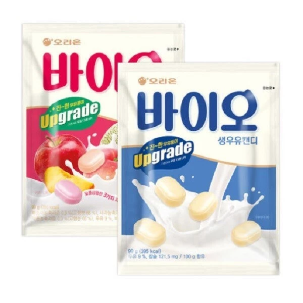 [Orion] Bio Candy 99g 오리온 바이오 생과즙 & 우유 캔디