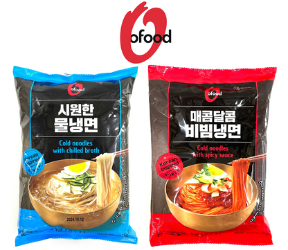 [O’Food] Cold Noodles (Spicy Bibim 410g /Mul Naengmyeon 780g) 오푸드 시원한 물 냉면/ 매콤달콤 비빔 냉면