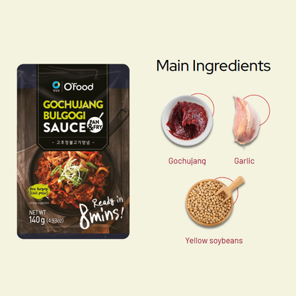 [O'Food] Easy-To-Cook Korean Sauce Assortment (8 Types) [오푸드] 간편한 한국 요리 소스 모음 (8종)
