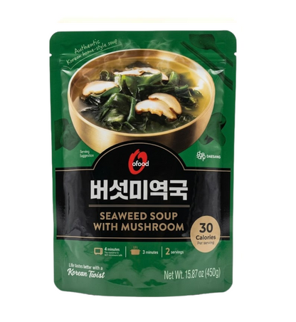 [O'food] Mushroom Seaweed Soup 450g 청정원 버섯 미역국