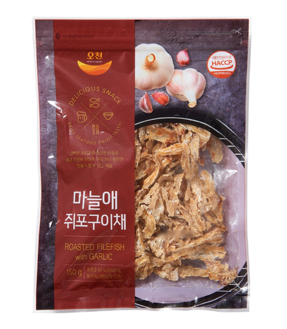 [Ocheon] Roasted Filefish with Garlic 150g 오천 마늘애 쥐포구이채