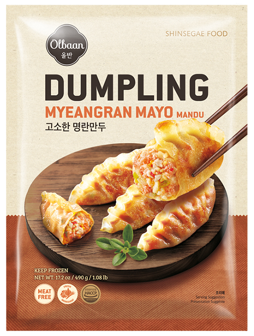 [Olbaan] Mandu Dumplings 480g – 4 Flavours (Meat-Free) 올반 만두 (4종 맛 선택)