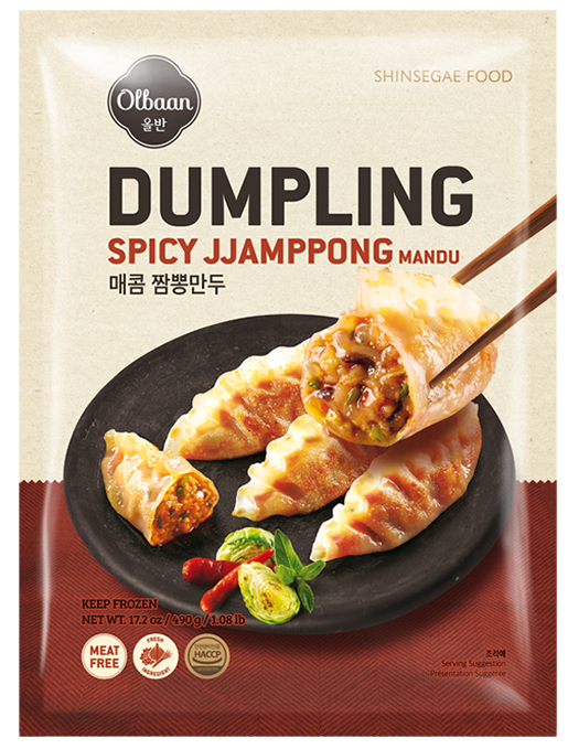 [Olbaan] Mandu Dumplings 480g – 4 Flavours (Meat-Free) 올반 만두 (4종 맛 선택)