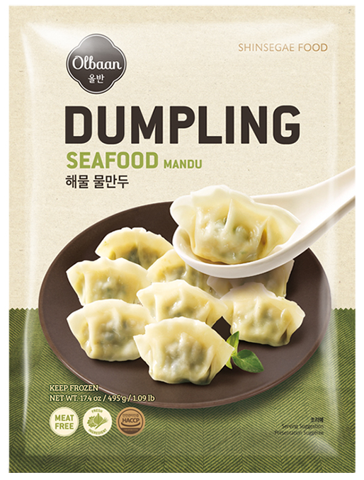 [Olbaan] Mandu Dumplings 480g – 4 Flavours (Meat-Free) 올반 만두 (4종 맛 선택)
