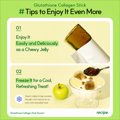 [Olive Young] Double Toning White Glutathione Collagen Stick (Apple Flavor - 14 Sticks)