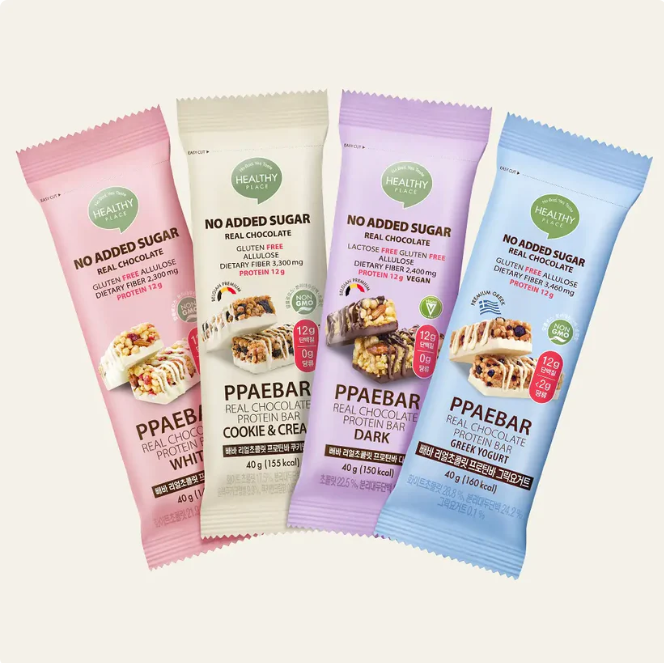[Olive Young] PPAEBAR No Added Sugar Real Chocolate Protein Bar 40g