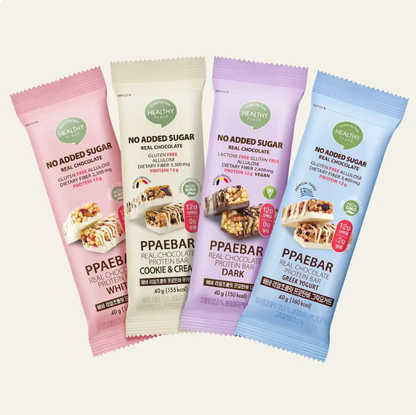 [Olive Young] PPAEBAR No Added Sugar Real Chocolate Protein Bar 40g