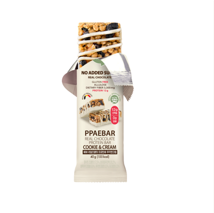 [Olive Young] PPAEBAR No Added Sugar Real Chocolate Protein Bar 40g