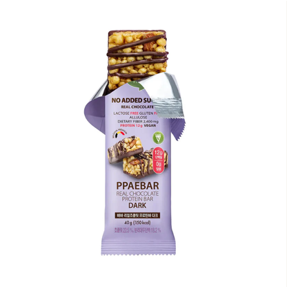 [Olive Young] PPAEBAR No Added Sugar Real Chocolate Protein Bar 40g