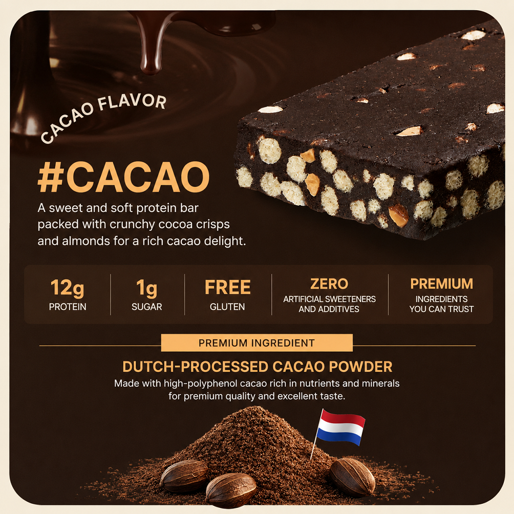 [Olive Young] PPAEBAR Soft Crunch Protein Bar (Cacao / Salted Peanut Butter) 40g