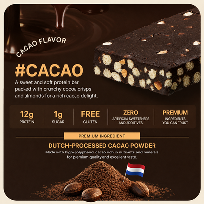 [Olive Young] PPAEBAR Soft Crunch Protein Bar (Cacao / Salted Peanut Butter) 40g