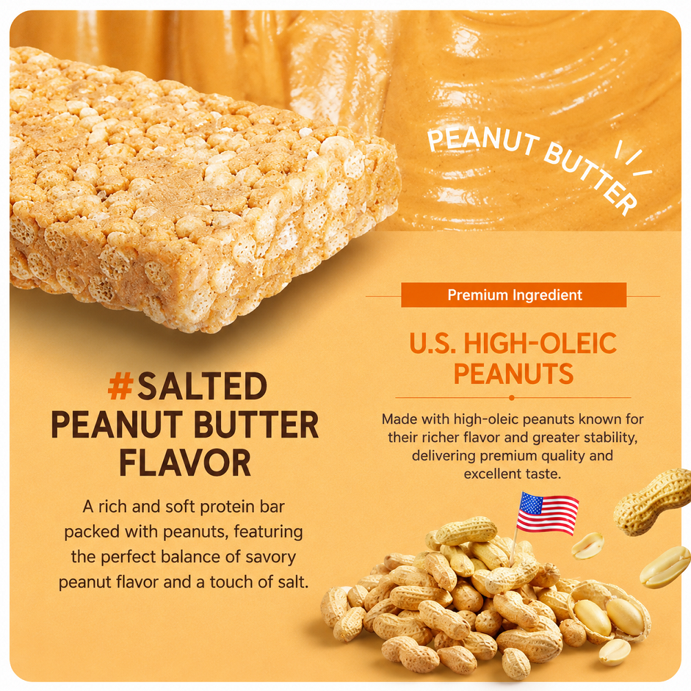 [Olive Young] PPAEBAR Soft Crunch Protein Bar (Cacao / Salted Peanut Butter) 40g