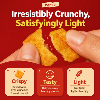 [Olive Young] PPAEBAR Baked, Not Fried Protein Crispy Chips 60g