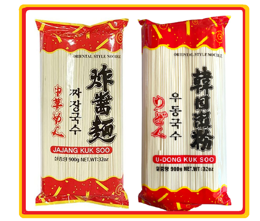 [Oriental Style Noodles] Jajang Kuk Soo / U-Dong Kuk Soo 900g 짜장국수 / 우동국수