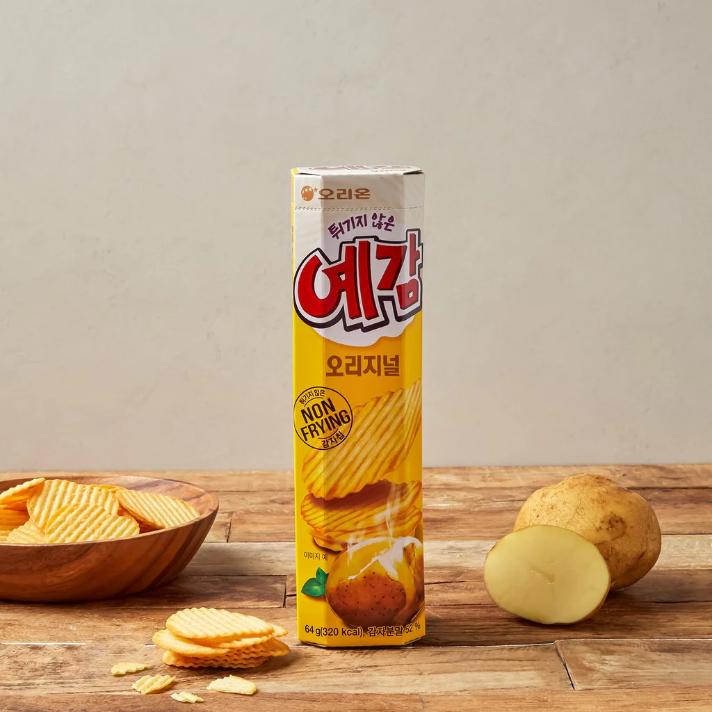 [Orion] Yegam Non-Frying Thin Sliced Crispy Potato Chips 64g (2 Packs) 오리온 예감