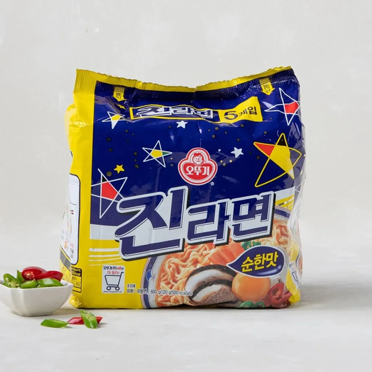 [Ottogi] Jin Ramen Mild Flavor 120g x 5 Pack 오뚜기 진라면 멀티 순한맛