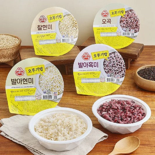 [Ottogi] Instant Cooked Rice 210g (오뚜기밥 발아현미 / 찰현미 / 발아흑미 / 오곡)