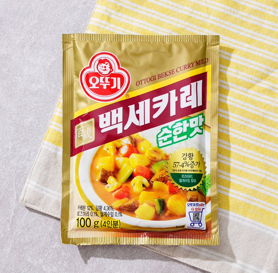 [Ottogi] Bekse Curry (Mild,Medium,Spicy) 100g 오뚜기 백세카레