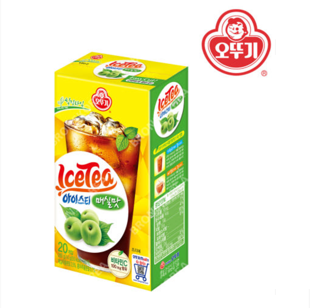 [Ottogi] Ice Tea Series (Citron,Plum,Peach) 14gx20 오뚜기 아이스티 복숭아맛 /매실맛 /유자맛