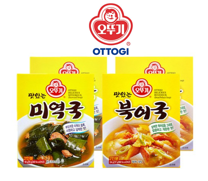 [Ottogi]Dried Pollack Soup 34g/Seaweed Soup 18g 오뚜기 맛있는 즉석 미역국 / 맛있는 즉석 북어국