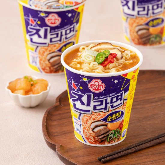 [Ottogi] Jin Ramen Mild Cup 65g  오뚜기 진라면 순한맛 컵라면