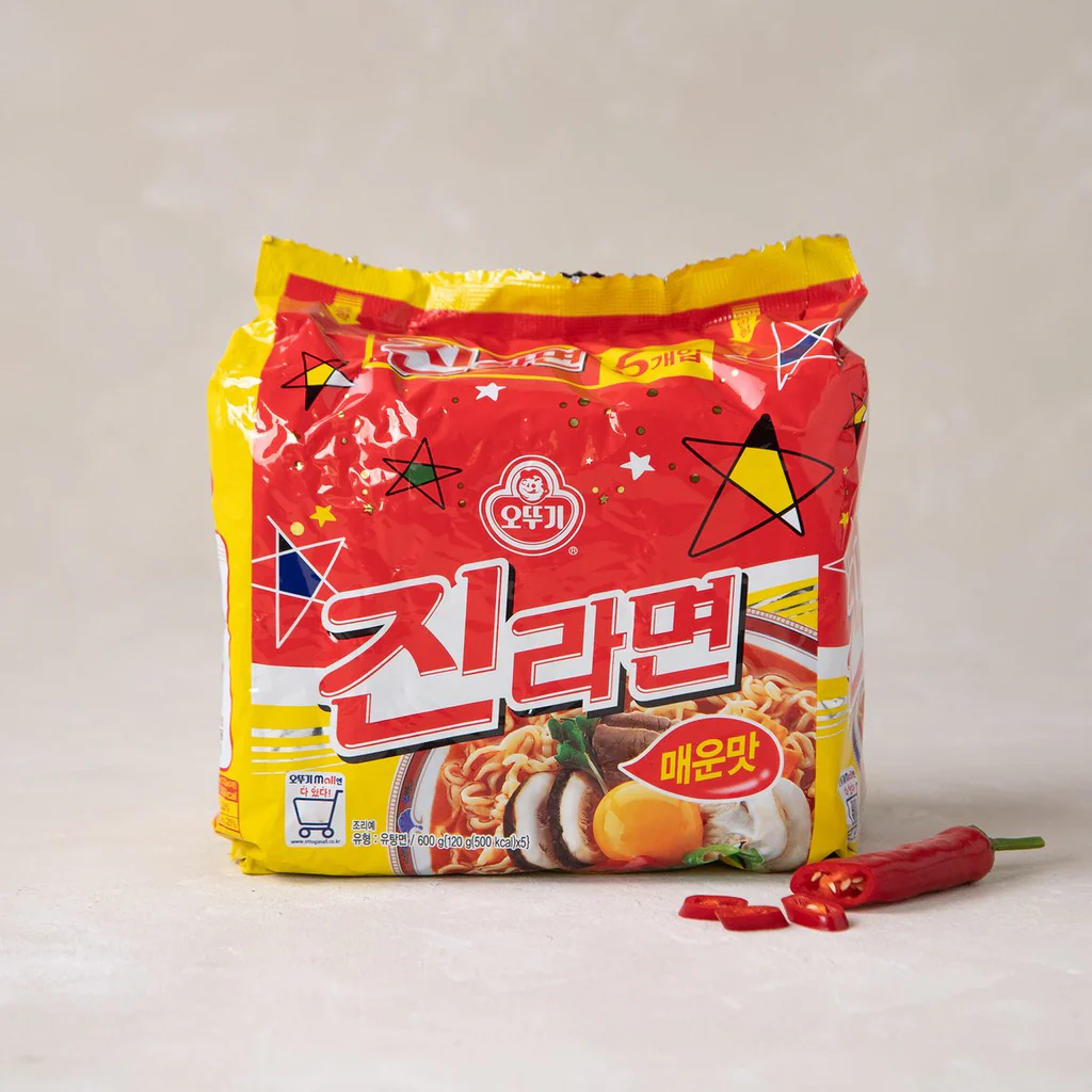 [Ottogi] Jin Ramen Spicy 120g x 5p 오뚜기 진라면 멀티 매운맛